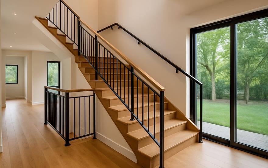 Ahşap Ev, Merdiven ve Korkuluk