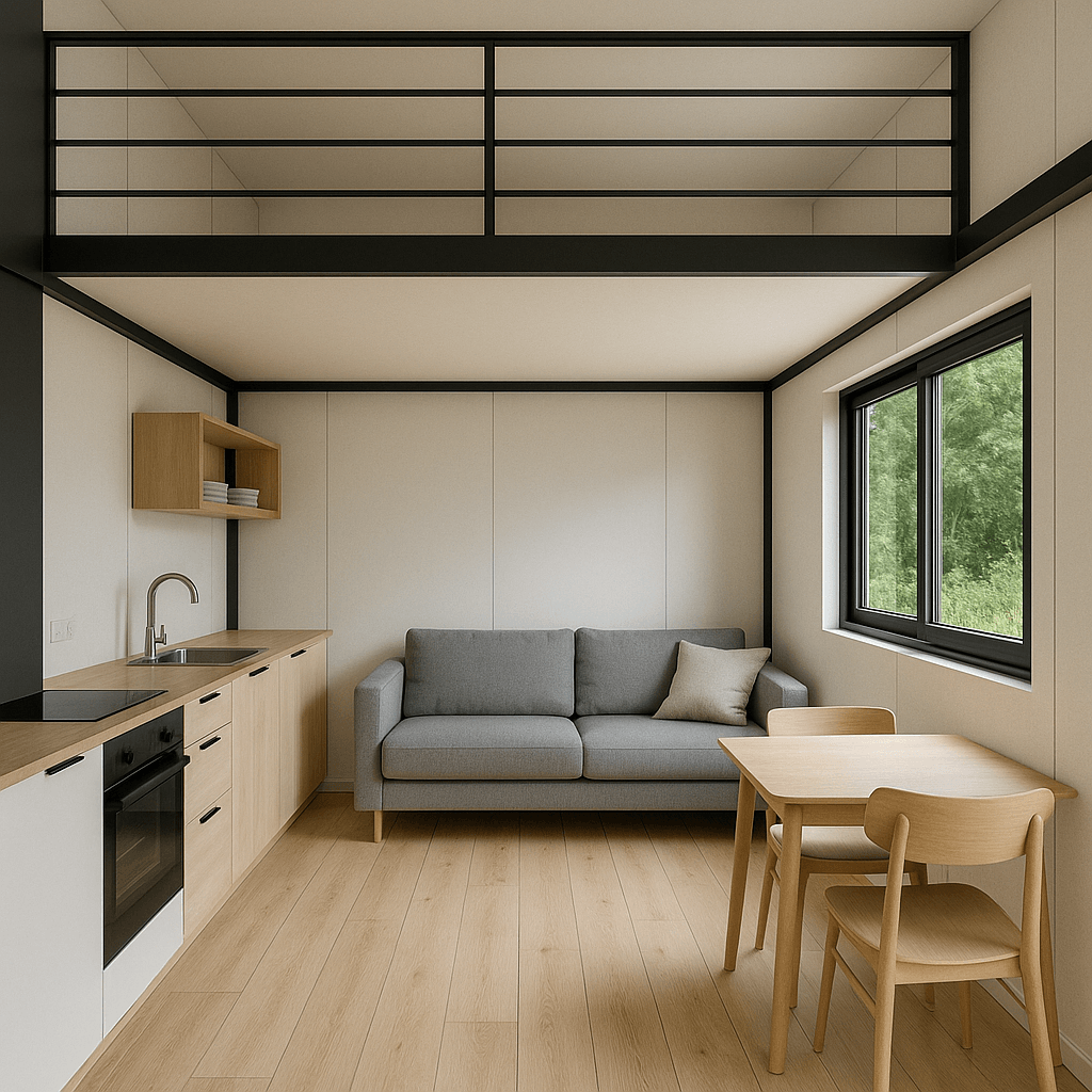 3e Eco-Lux Çelik Tiny House - Görsel 3